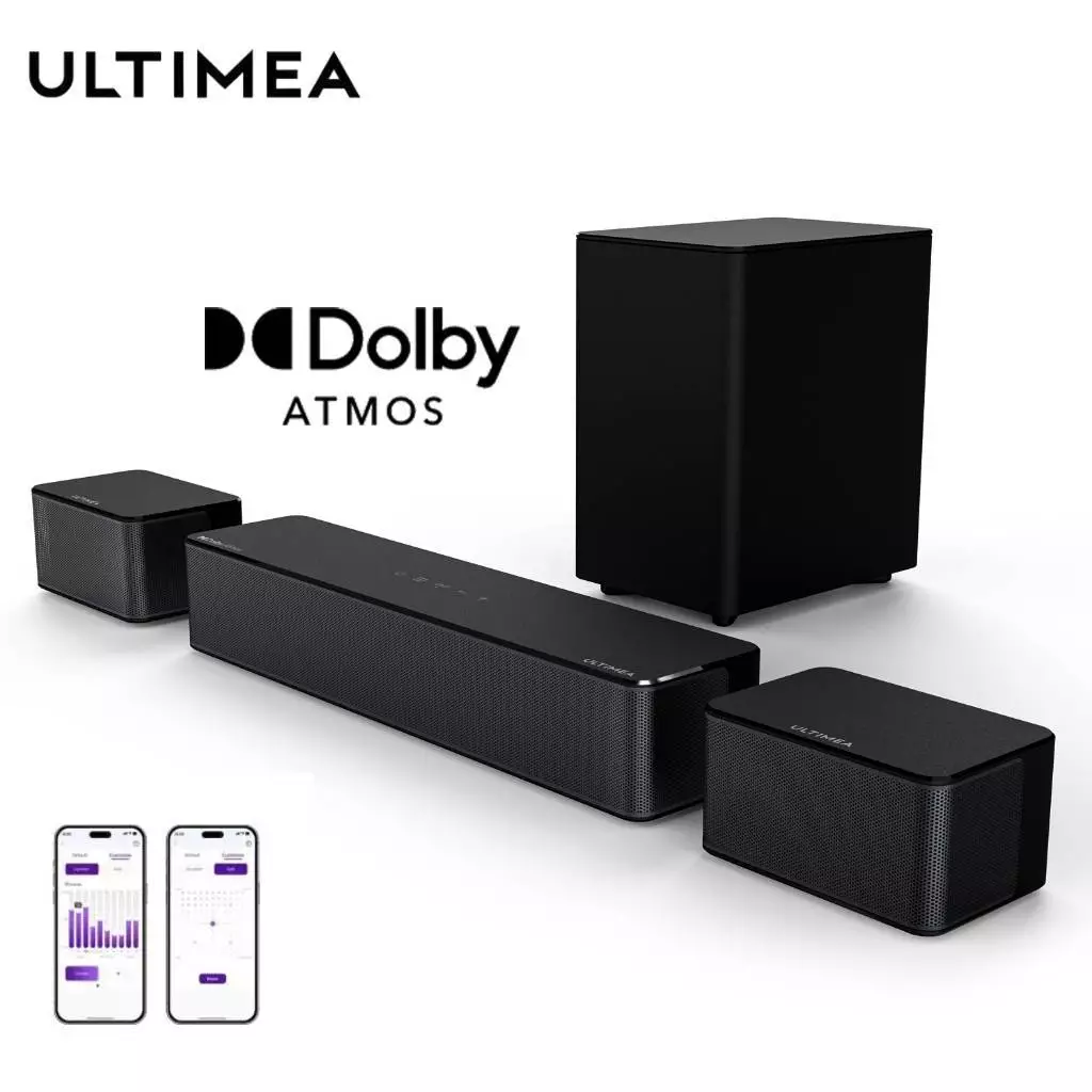 Soundbar ULTIMEA Poseidon D60 5.1 canais Dolby Atmos Bass