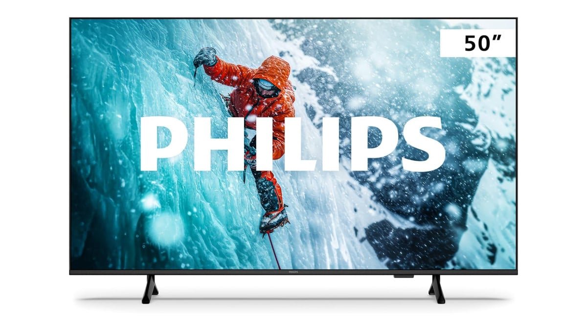 PHILIPS Smart TV, 50″ 4K, 50PUG7300, Comando de Voz, Bluetooth, HDR, Dolby Atmos, HDMI, USB, Wi-Fi