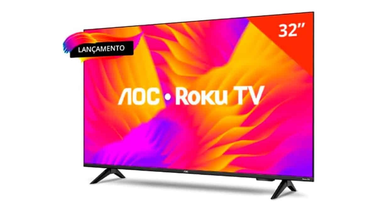 Smart Tv Aoc Dled 32 Wi-fi Roku Tv Quad Core 32s5155/78g