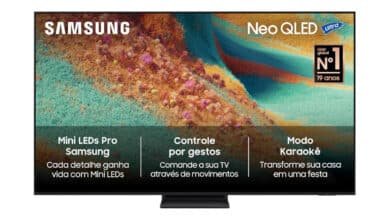 Samsung Vision AI TV 55″ NEO QLED Ultra 4K QN85F 2025, Mini LED, Processador com AI, Controle por Gestos, Modo AI, Painel até 144hz, Dolby Atmos®