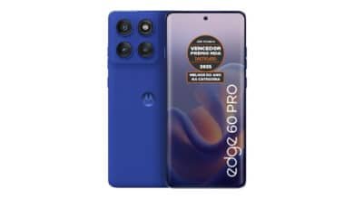 Smartphone Motorola Edge 60 PRO 5G – 256GB 24GB (12GB RAM+12GB Ram Boost) Tela Quad-Curve moto AI 50MP Sony Camera ultrarresistencia militar IP68 + IP69 – Azul Marinho