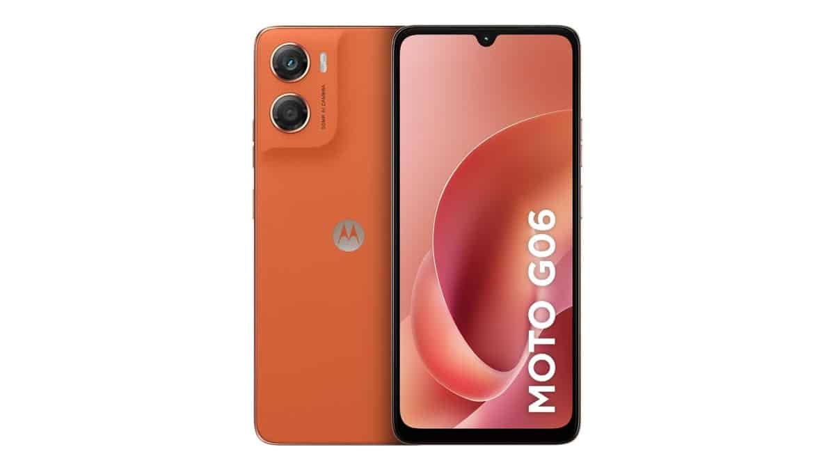 Smartphone Motorola Moto g06-128GB 12GB (4GB RAM + 8GB Ram Boost) e Camera 50MP com AI Bateria de 5200 mAh Tela 6.9″ – Laranja
