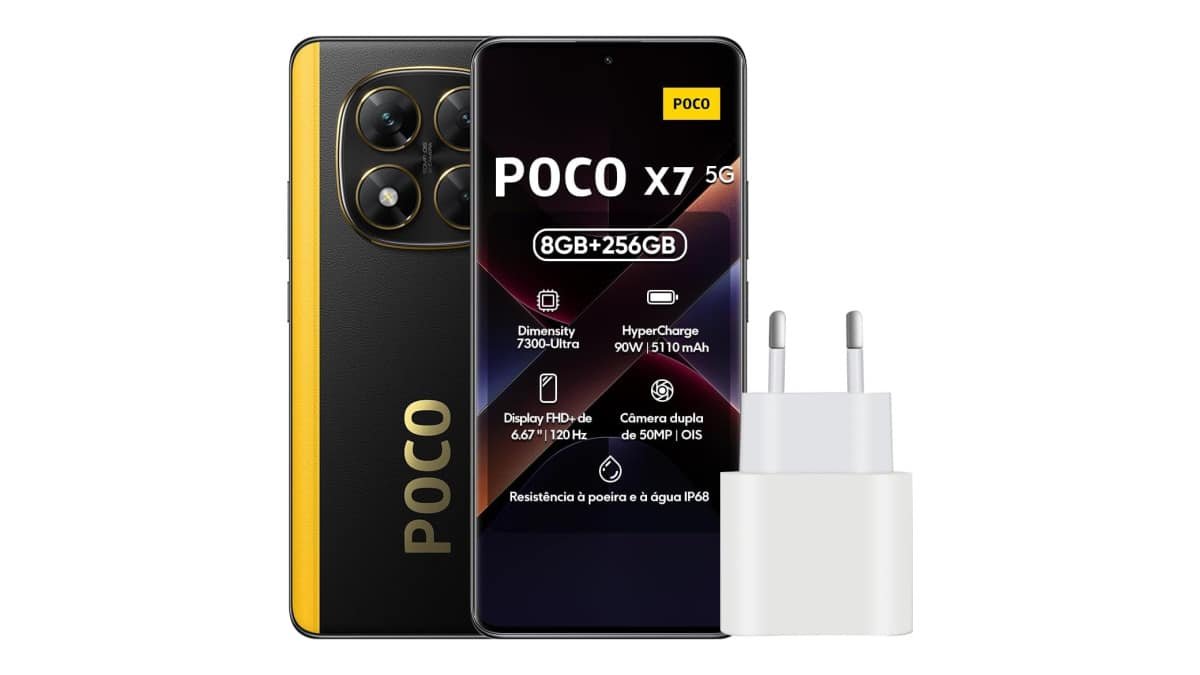 Smartphone Xiaomi Poco X7 5G NFC 8GB RAM 256GB ROM[24095PCADG] (BLACK, 8+256)
