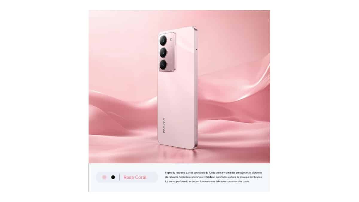 Celular Realme C75x 256gb 8gb Ram Nfc Ip69 Cor Rosa