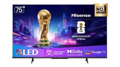 Hisense Smart TV UHD 4K QLED 75″ Polegadas 75Q7QG Google TV Modo Jogo Pro 144 Hz, AMD FreeSync Premium, Dolby Vision Atmos e Compatível com Alexa