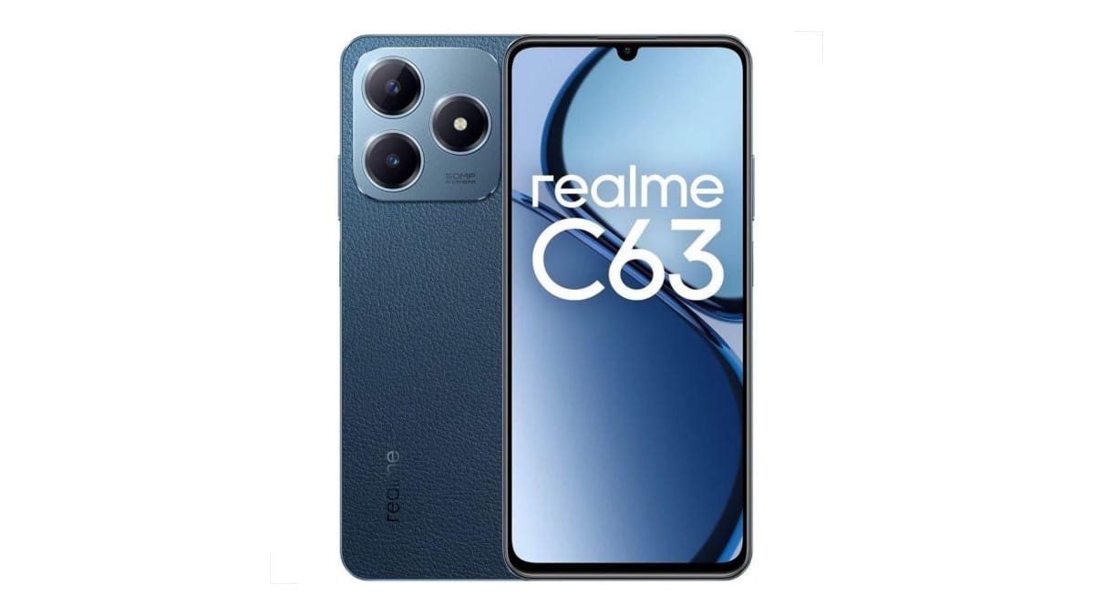 Realme C63-128GB – 6GB Ram – Câmera 50MP – Bateria 5000mAh – Tela de 6,74” – Azul