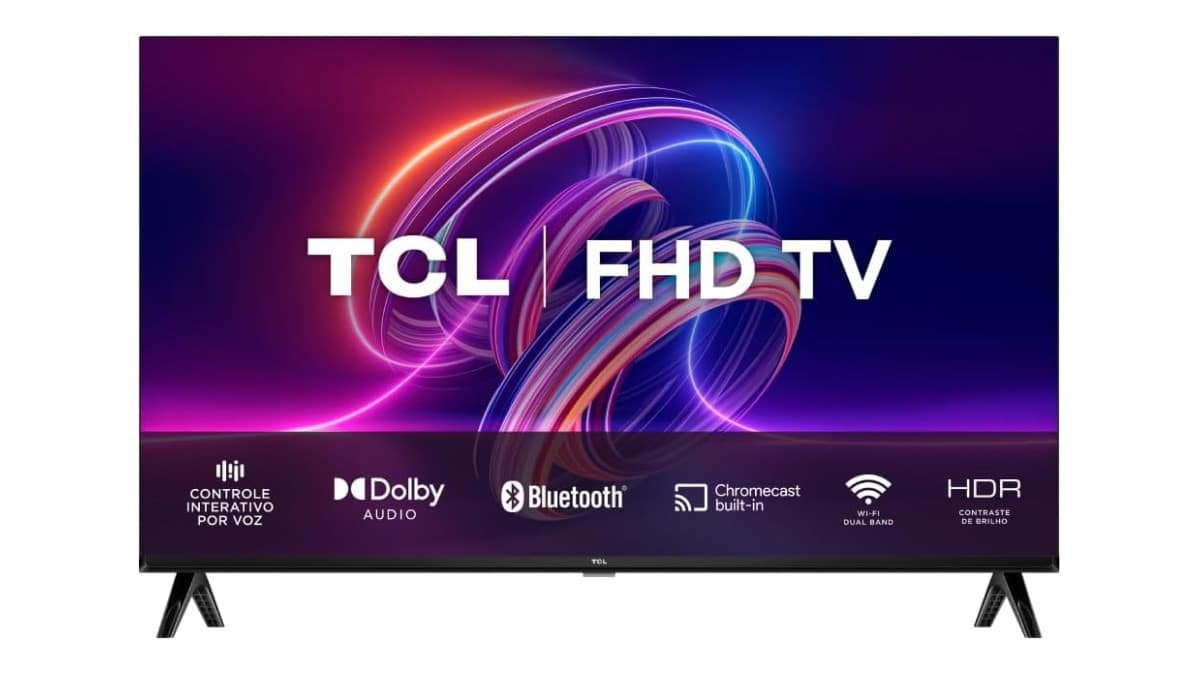Smart TV TCL 40 Polegadas LED Full HD S5400A Android TV WiFi Bluetooth Google Assistente 40S5400A