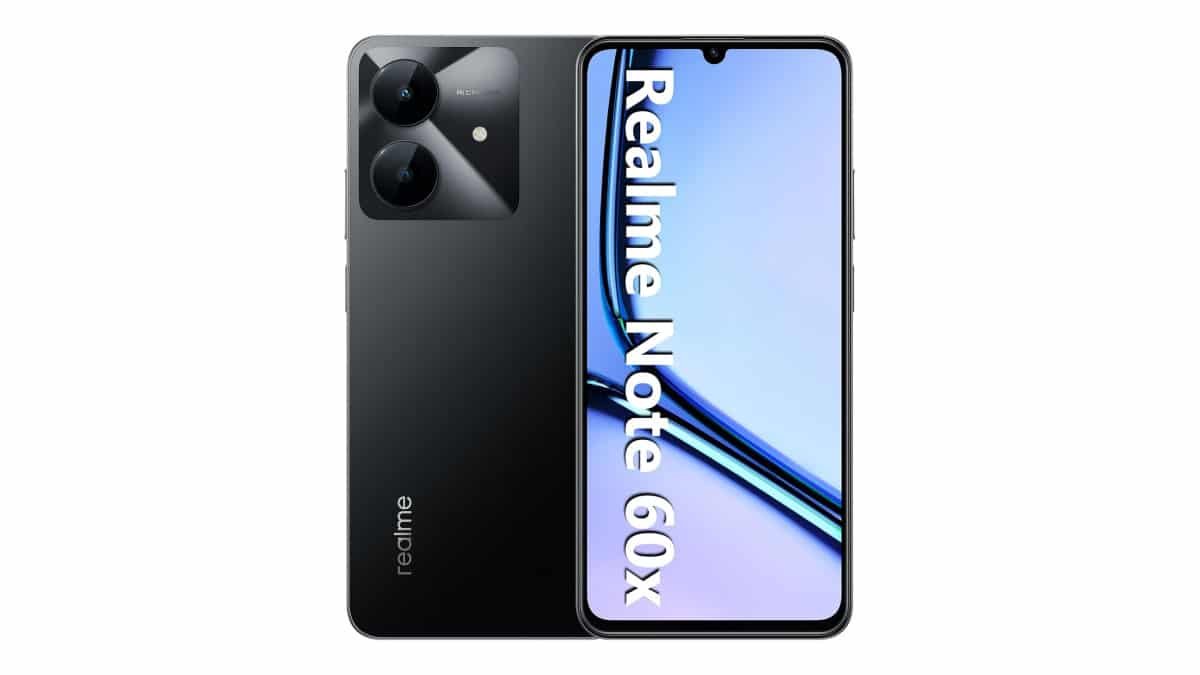Smartphone Realme Note 60x RMX3938 3 GB de RAM/ 64 GB/Bateria de 5000mAh e tela de 6,74″ 90Hz HD/Midnight Black (Preto)