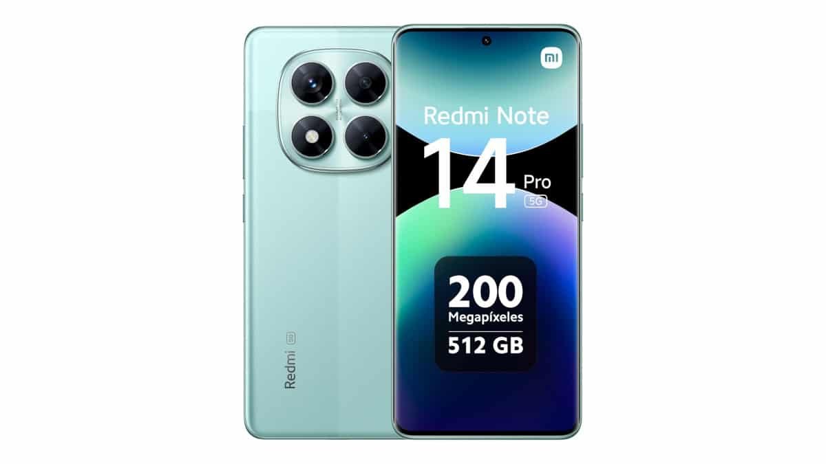 Smartphone Xiaomi Redmi Note 14 Pro 5G Coral Green (Verde) 12GB RAM 512GB ROM NFC [ 24090RA29G ]