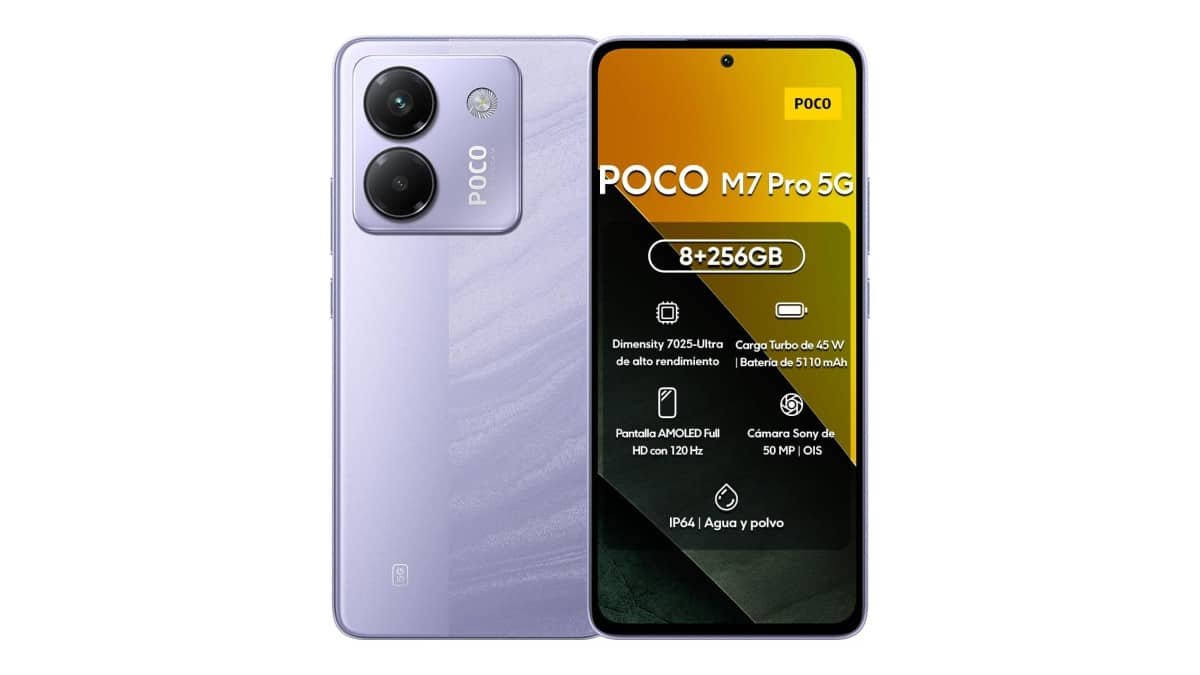 Xiaomi Smartphone POCO M7 Pro 5G 256GB 8GB RAM | Processador Ultra Potente Dimensity 7025 | Tela AMOLED FHD+ 120Hz com Proteção Ocular | Bateria 5110mAh com 45W Turbo Charge (LILÁS, 8+256GB)