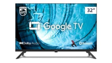 PHILIPS, Smart TV, 32” HD, 32PHG6909/78, Google TV, Comando de Voz, HDR