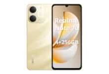 Realme Note 70 Smartphone 4GB RAM 256GB ROM Tela de 6.74″ Display 6000mAh Batteria 7,94mm Slim Design, 300% Ultra Volume Octa Core Dual SIM Ouro