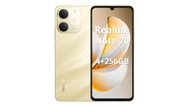 Realme Note 70 Smartphone 4GB RAM 256GB ROM Tela de 6.74″ Display 6000mAh Batteria 7,94mm Slim Design, 300% Ultra Volume Octa Core Dual SIM Ouro