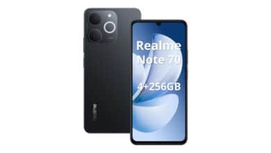 Realme Note 70 Smartphone Tela de 6.74″ Display, 4GB RAM 256GB ROM, 6000mAh Batteria, Dual 4G SIM (Preto)