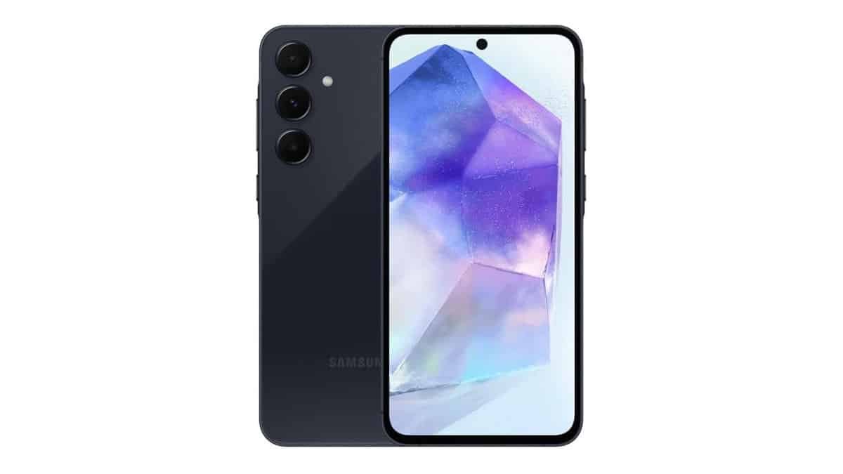 Samsung Galaxy A55 5G, Câmera Tripla Traseira de até 50MP, Selfie de 32MP, Nightography, Apagador de objetos, Design em metal e vidro, IP67, Super AMOLED 6.6″ 120Hz Vision Booster, 256GB – Azul Escuro