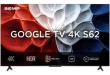 SEMP SMART TV 43” 43S62 4K UHD GOOGLE TV