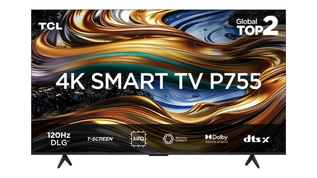 Smart TV TCL 43 Polegadas LED 4K P755 WiFi Bluetooth Google TV HDR10+ Dolby Atmos Vision 43P755