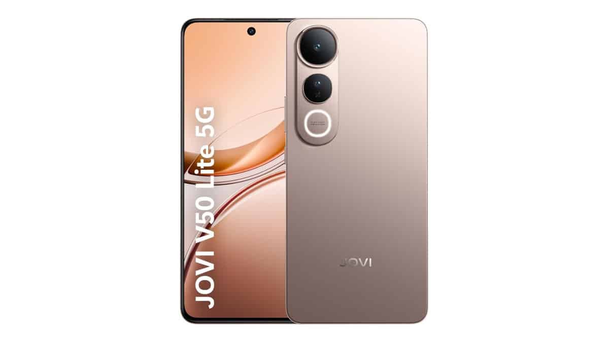 Smartphone JOVI V50 Lite 5G – 256GB, 8+8GB RAM, Dimensity 6300, Tela AMOLED 6,77″ 120Hz, Câmera 50MP + Selfie 32MP, Bateria 6500mAh com Carregamento 90W, Android 15, Resistência IP65, Ouro Titânio