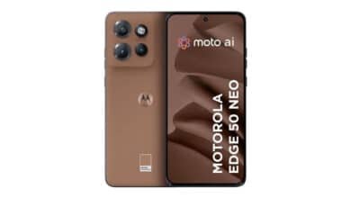 Smartphone Motorola Edge 50 Neo 5G – 256GB 16GB (8GB RAM+8GB Ram Boost) 50MP Sony Camera Moto AI Ultrarresistencia militar Mocha Mousse – Vegan Leather