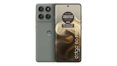 Smartphone Motorola Edge 60 PRO 5G – 512GB 24GB (12GB RAM+12GB Ram Boost) Tela Quad-Curve moto AI 50MP Sony Camera ultrarresistencia militar IP68 + IP69 – Cinza