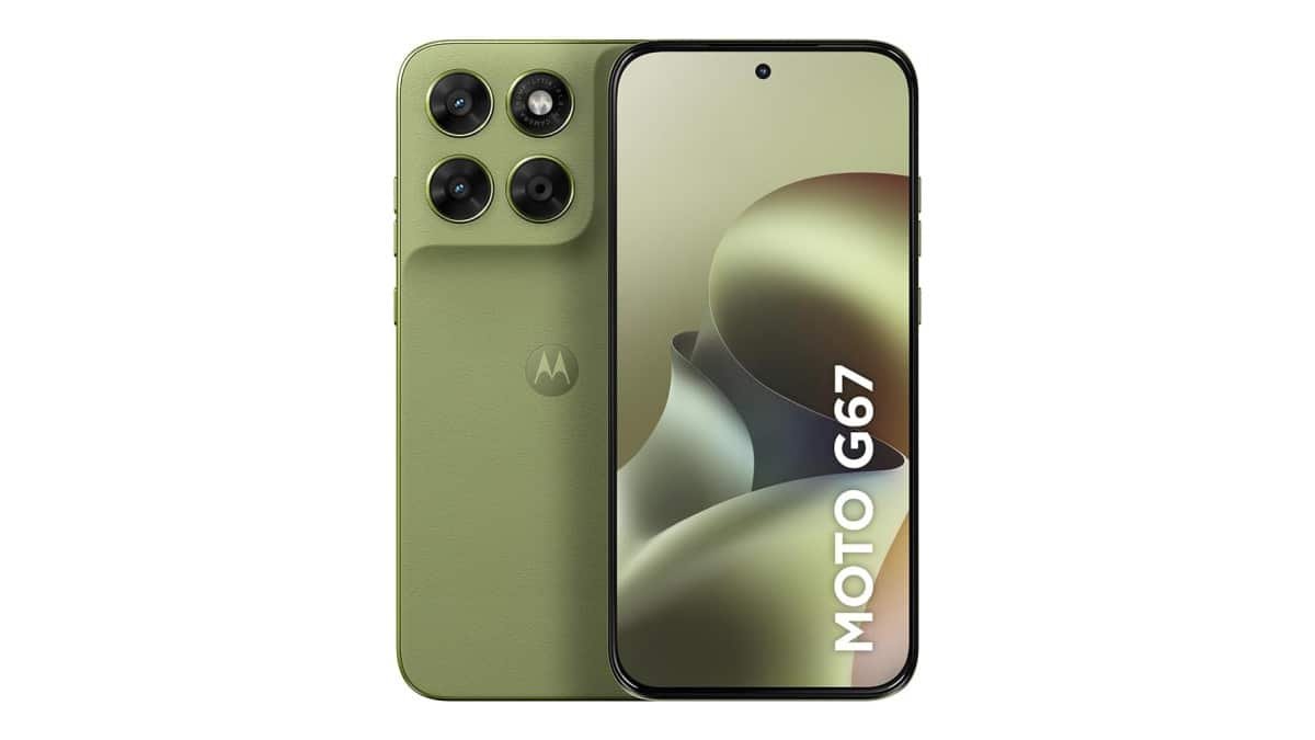 Smartphone Motorola Moto G67 5G – 256GB 12GB (4GB RAM + 8GB RAM Boost) camera 50MP Sony Lytia 600, tela 1.5K extreme Amoled 120hz, ultrarresistente – Verde Claro