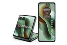 Smartphone Motorola Razr 60 Ultra – 1TB 32GB (16GB RAM+16GB Ram Boost) Snapdragon 8 Elite Tela dobrável 7″ e externa 4” Moto AI 50MP camera – Verde