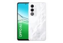 Smartphone OPPO A5 5G 256GB 8GB Ram IP65 50MP AI Câmera Bateria 6000mAh NFC Branco