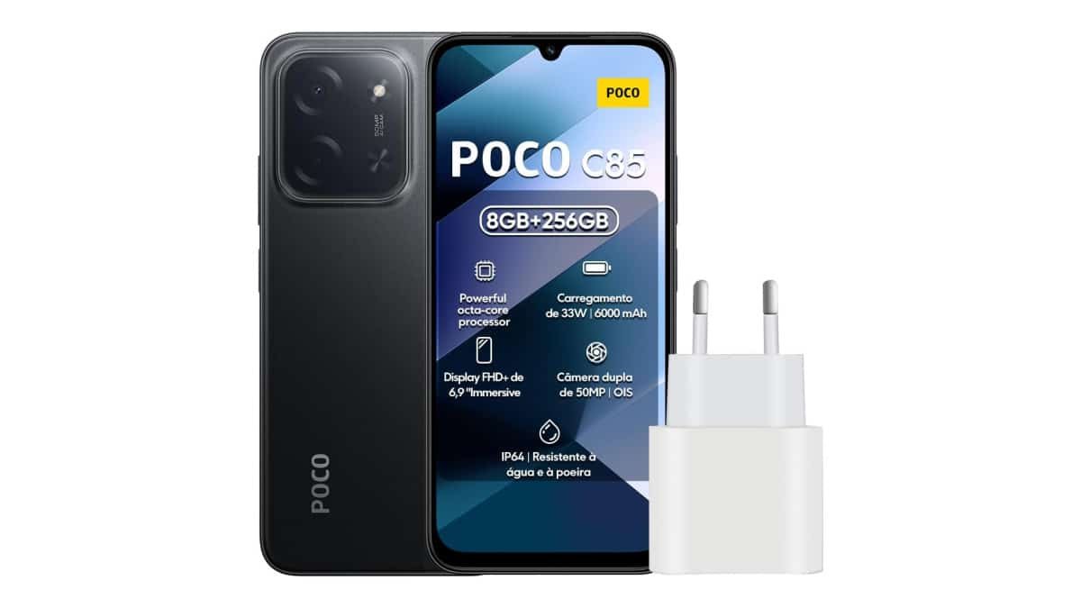 Smartphone Xiaomi POCO C85 4G Negro 8GB RAM 256GB ROM (25078PC3EG)