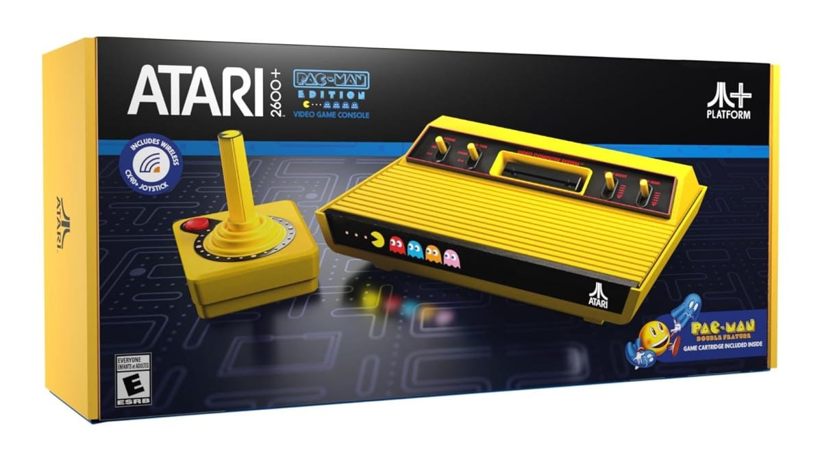 Atari 2600+ PAC-MAN Edition Consola, juego y joystick inalámbrico