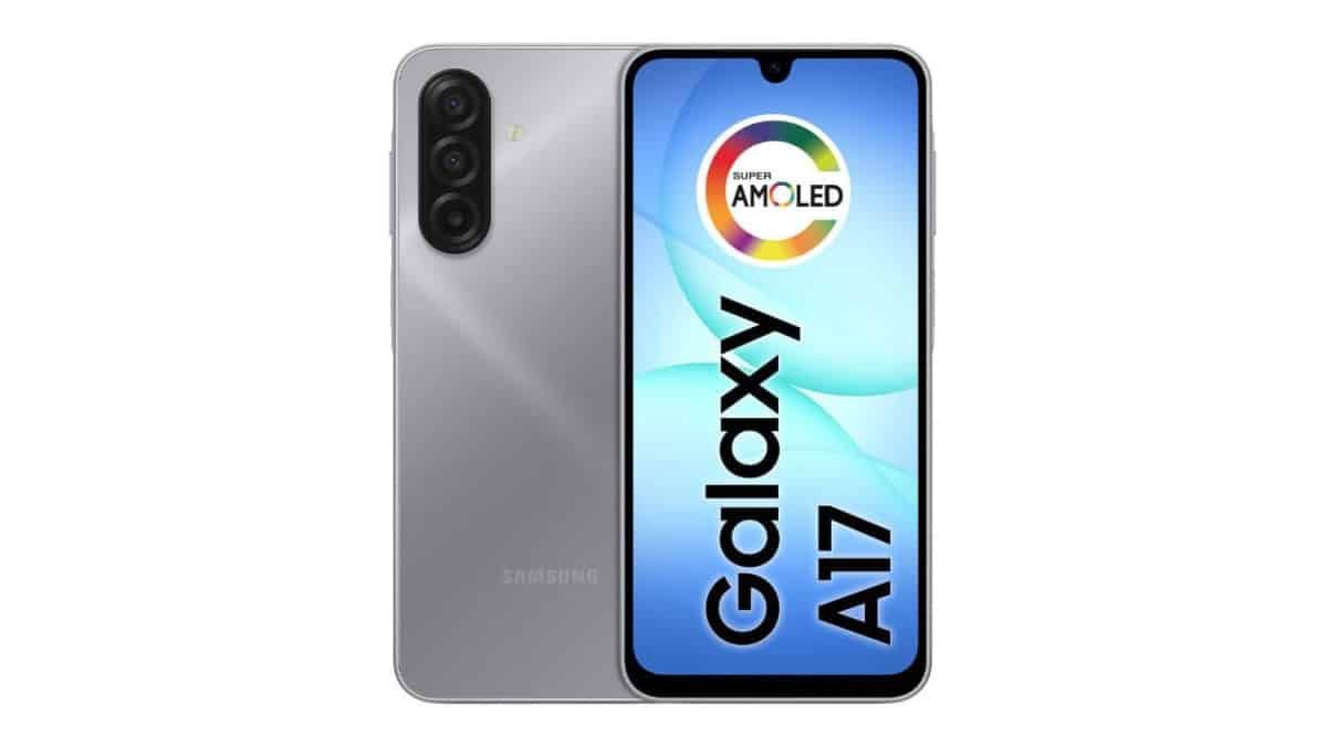 Celular Samsung Galaxy A17, 128GB, 4GB, 50MP Tela 6.7″, IP54 – Cinza
