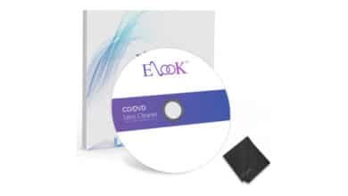 Elook Limpador de CD Player, disco de limpeza de lente a laser para leitor de CD/VCD/DVD, pano de microfibra incluído.