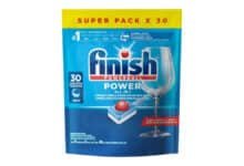 Finish Powerball Detergente para Lava Louças, Tabletes com Secante, 30 Tabletes
