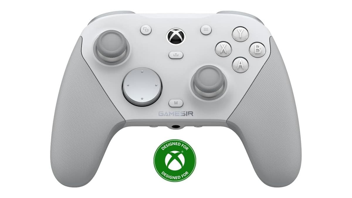 GameSir G7 Pro Controle Gamer Tri-Mode para Xbox, PC e Android Sem Fio 2.4G/Bluetooth e Com Fio Joystick Hall Effect + TMR 1000Hz Polling Rate Botões Macro Giroscópio Vibração 4 Motores Anti-Drift Controle Profissional – Branco