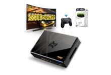 Kinhank Super Console X5 Pro Retro Gaming Com Mais De 16.000 Jogos, Sistema Operacional Android 12.0, Rockchip Rk3588S, Emulador Console, Saída 8K Uhd, Wi-Fi 6, Bt 5.0, Av1, Sata 3.1, Gigabit Ethern