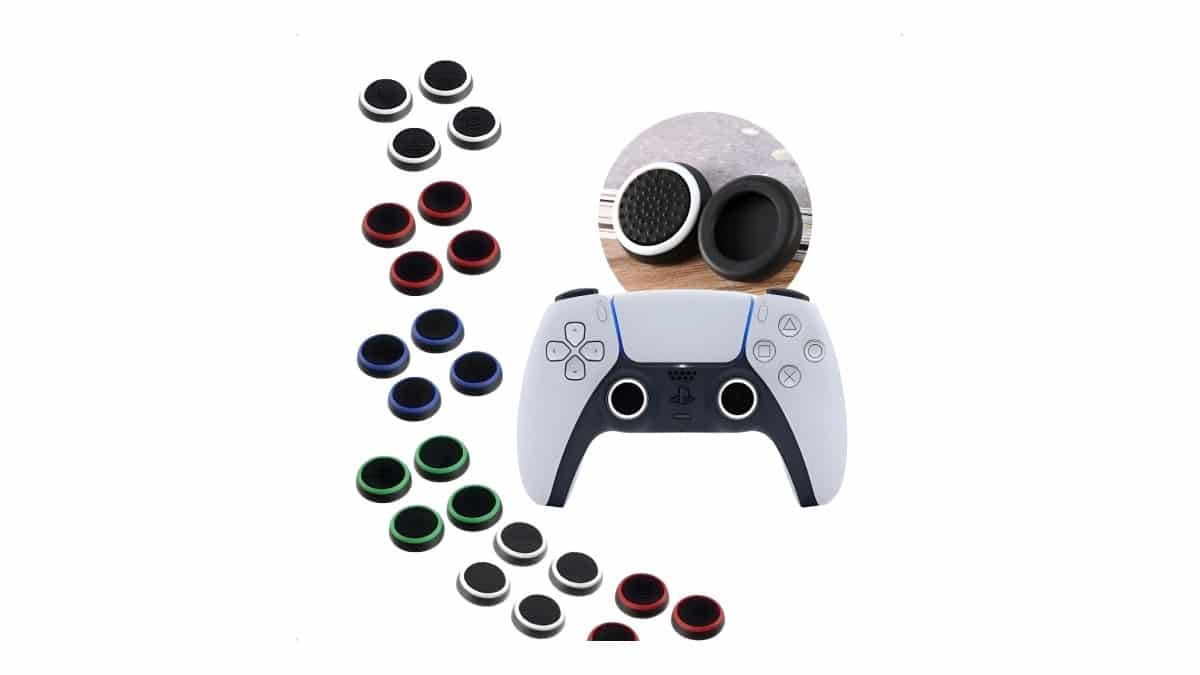 Kit de Protetores de Silicone para Joystick Analógico, Grip de Borracha, 8, 16 ou 32 Unidades, compatível com Ps3, Ps4, Ps5, Xbox One e Nintendo Switch (8)