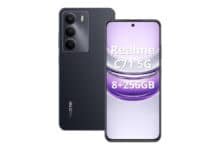 Realme C71 Smartphone 5G, Tela de 6.67″ 120Hz Polegada, 8GB RAM 256GB ROM 5000mAh Batteria, IP64, Octa Core Dual SIM Preto