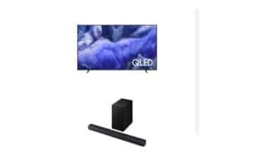 Samsung Combo Vision AI TV 55″ QLED 4K QEF1 + Soundbar HW-B450F