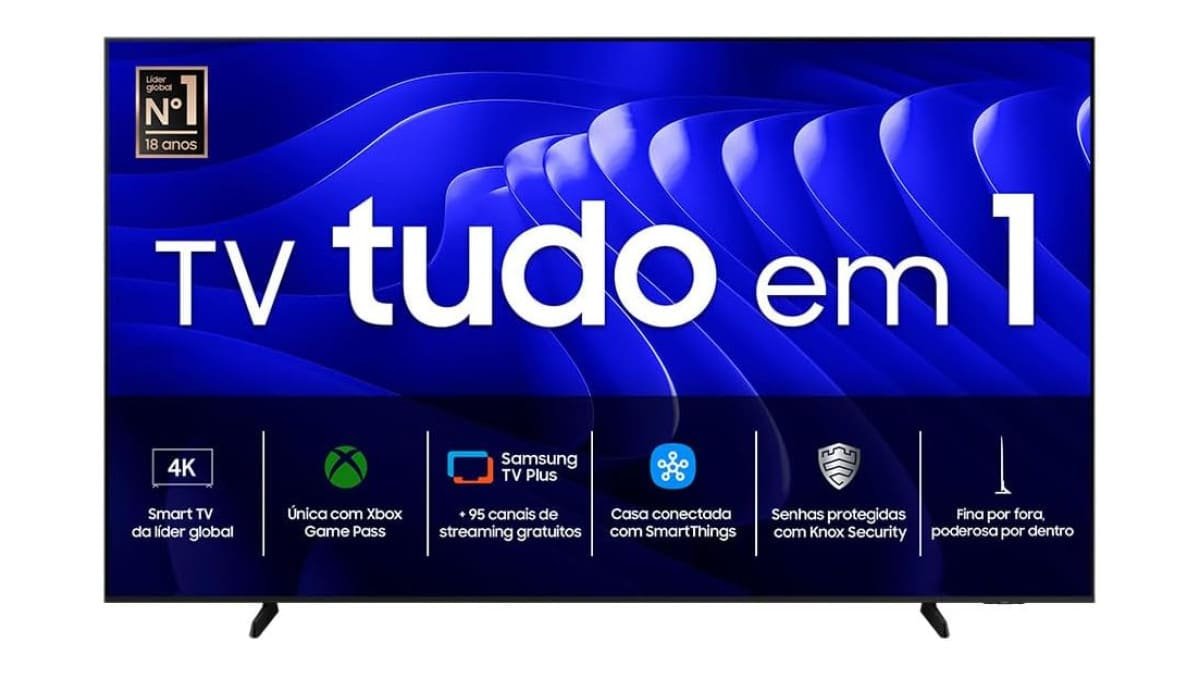 Samsung Smart Super Big TV 98″ Crystal UHD 4K 98DU9000 2024, Processador Crystal 4K, Painel até 120Hz, Alexa built in 98″