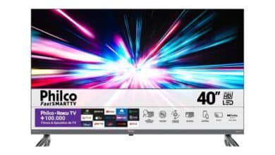 Smart TV 40” PTV40E3ERSGB Roku TV Led Dolby Audio