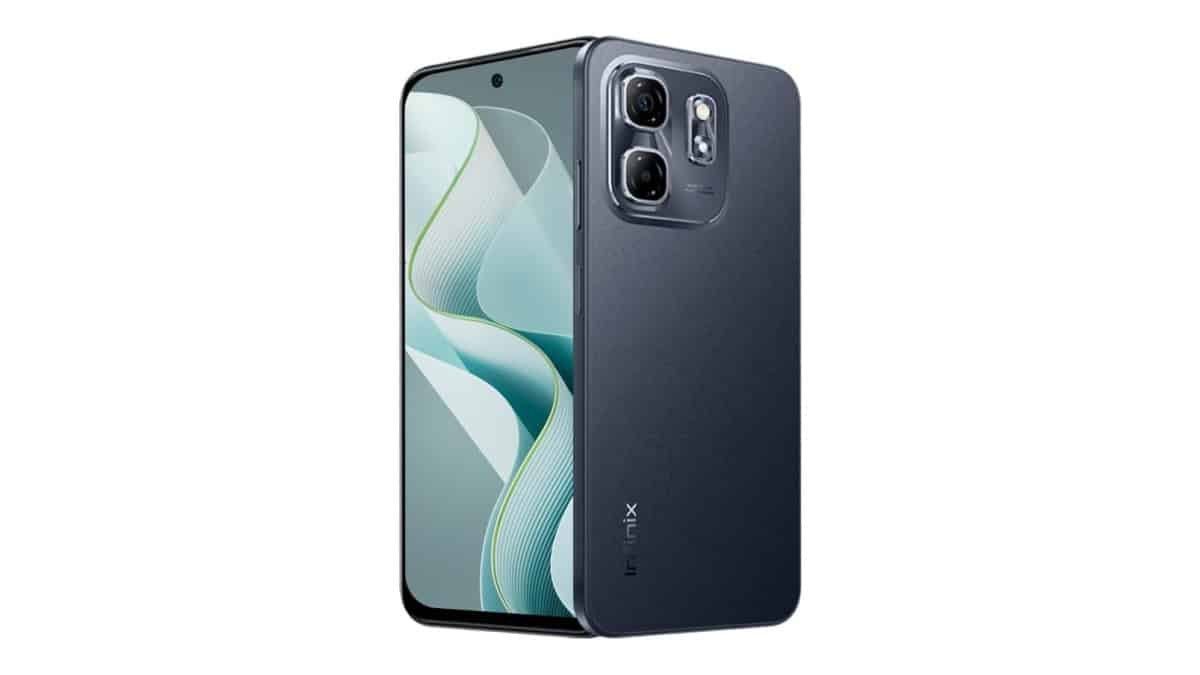 Smartphone Infinix Hot 50i 4GB RAM 256GB 4G Câmera Dupla 48MP+ Selfie 8MP NFC 5000mAh 6,7” 120Hz – Preto Obsidiana