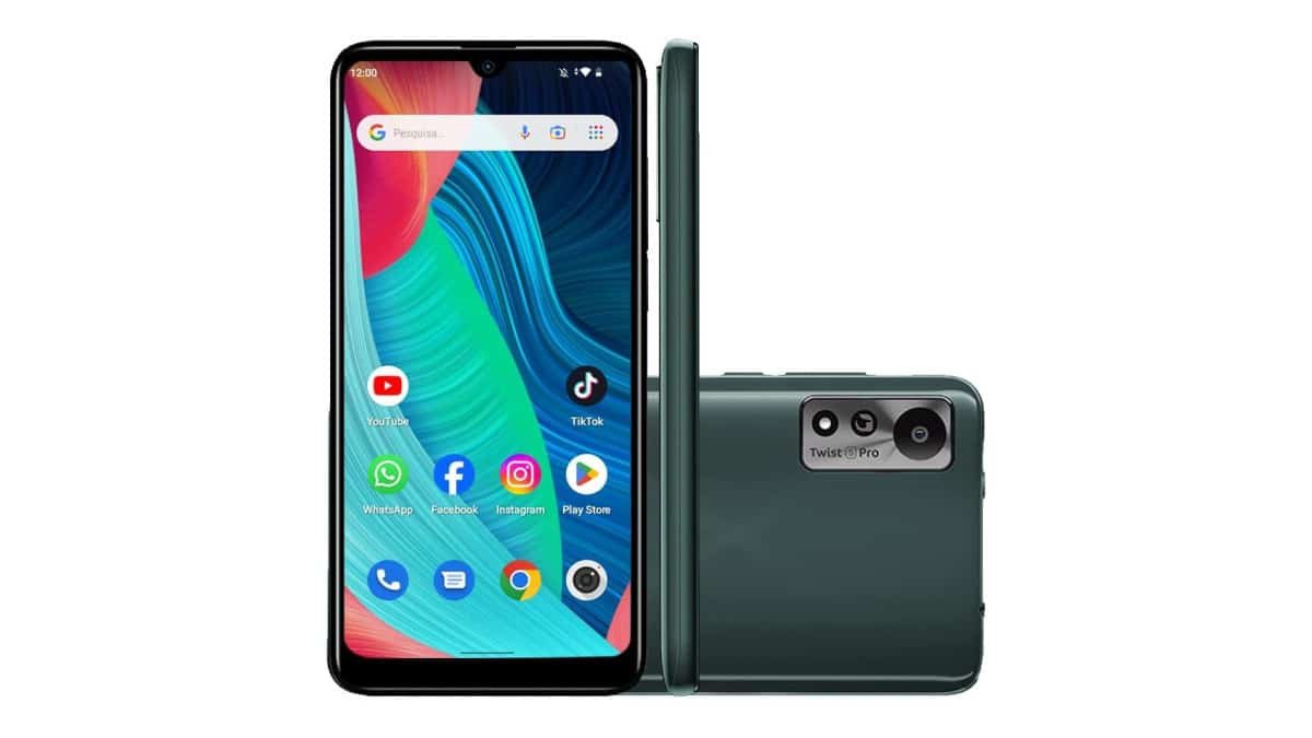 Smartphone Positivo Twist 5 Pro – 64GB – Dual Chip – Tela notch de 6.26” GRAFITE