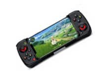 Gamepad para Celular – Controle Sem Fio Bluetooth – Compatível com Android e iOS – Recarregável via USB – Joystick Ergonômico – Suporte para Smartphone Integrado – BE PLACE (Preto)