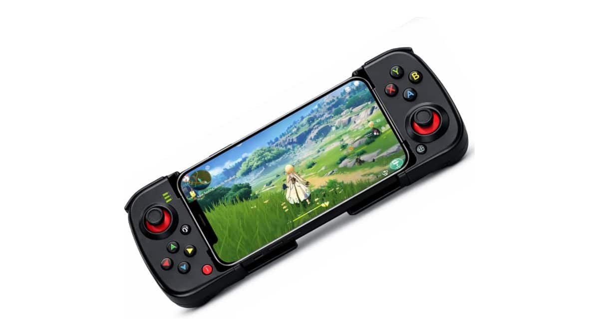 Gamepad para Celular – Controle Sem Fio Bluetooth – Compatível com Android e iOS – Recarregável via USB – Joystick Ergonômico – Suporte para Smartphone Integrado – BE PLACE (Preto)