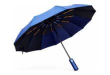 Guarda Chuva Automático Reforçado – Resistente ao Vento e com Proteção UV – Compacto, Dobrável e Portátil para Bolsa e Mochila