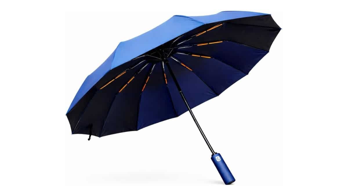 Guarda Chuva Automático Reforçado – Resistente ao Vento e com Proteção UV – Compacto, Dobrável e Portátil para Bolsa e Mochila