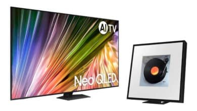 Samsung Combo AI Big TV 75″ Neo QLED 4K 75QN85D 2024 + Music Frame Samsung LS60D