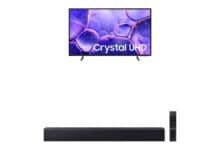 Samsung Combo Smart TV 65″ Crystal UHD 4K U8100F + Soundbar HW-B450F