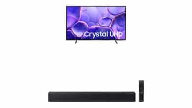 Samsung Combo Smart TV 65″ Crystal UHD 4K U8100F + Soundbar HW-B450F