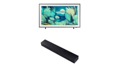 Samsung Combo Vision AI TV 43″ The Frame 4K LS03F + Soundbar Samsung HW-B400F
