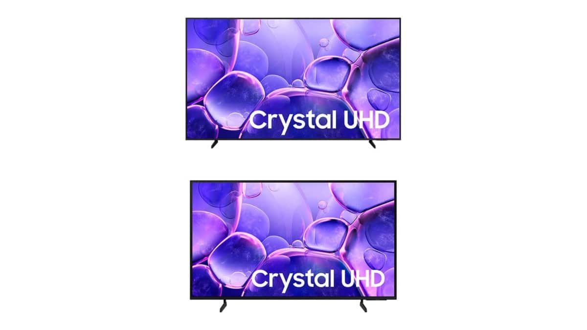 Smart TV 85″ Crystal UHD 4K + Smart TV 55″ Crystal UHD 4K U8100F